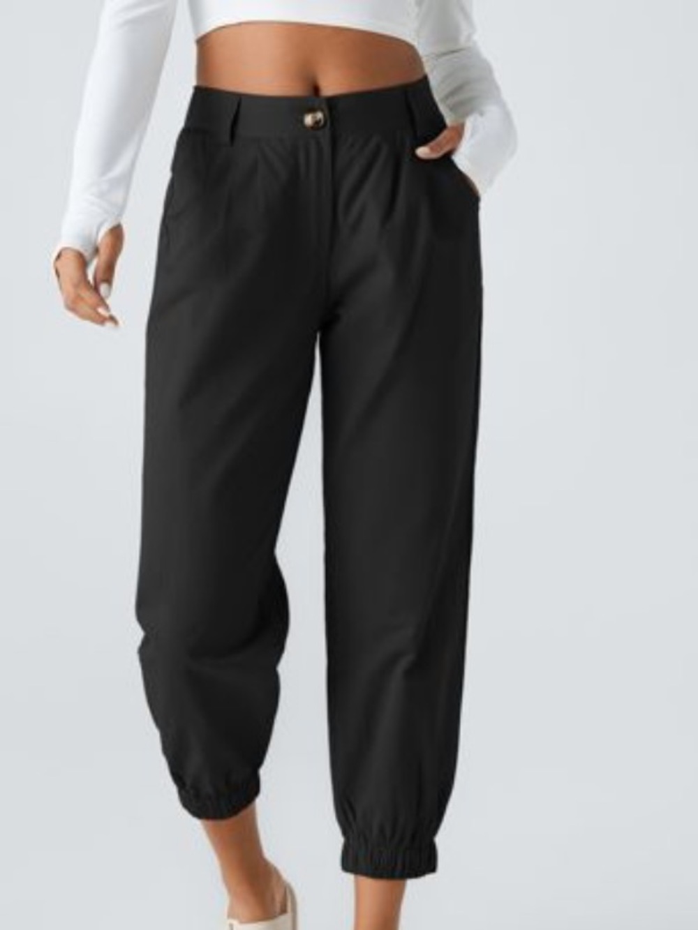 HALARA Mid Rise Casual Joggers with Pockets.